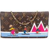 Louis Vuitton Monogram Christmas Animation Illustre Pochette Weekend Crossbody Bag