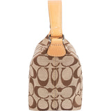 Coach Monogram Signature Canvas Demi Pouch Handbag
