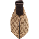 Gucci Monogram GG Canvas Half Moon Messenger Crossbody Bag