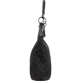 Gucci Monogram GG Canvas Ring Woven Handle Shoulder Bag