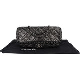 Chanel Quilted Calfskin Chain Me East West Single Flap Shoulder Bag
