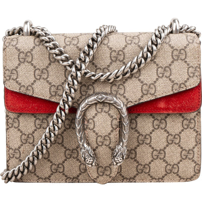 Gucci Monogram GG Supreme Dionysus Shoulder Crossbody Bag