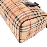 Burberry Haymarket Check Coated Canvas Boston 30 Handbag