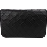 Chanel Quilted Lambskin 24K Gold Single Flap Crossbody Bag