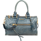 Miu Miu Vitello Shine Bowler Satchel Handbag