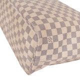 Louis Vuitton Monogram Damier Azur Neverfull MM Shoulder Bag
