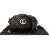 Gucci Matelassé Leather GG Marmont Camera Crossbody Bag