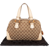 Gucci Monogram GG Diana Bamboo Boston Handbag