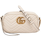 Gucci Chevron Matelassé Leather GG Marmont Medium Camera Crossbody Bag
