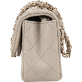 Chanel Quilted Lambskin Rectangular Mini Single Flap Crossbody Bag