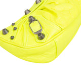Balenciaga Neon Green Le Cagole XS Pochette Accessoires Shoulder Crossbody Bag