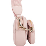 MCM Pink Leather Visetos Aren Belt Detachable Pouch Crossbody Bag