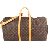 Louis Vuitton Monogram Canvas Keepall 55 Bandoulière Travel Bag