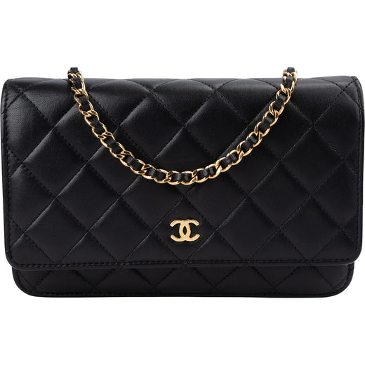 Chanel Quilted Lambskin Wallet On Chain Crossbody Bag