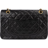 Chanel Quilted Lambskin Medium 24K Gold Double Flap Shoulder Bag