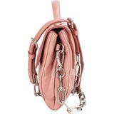 Miu Miu Pink Vitello Lux Leather Top Handle Mini Crossbody Handbag