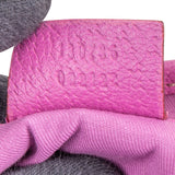 Gucci Monogram GG Canvas Pink Leather Abbey Shoulder Bag