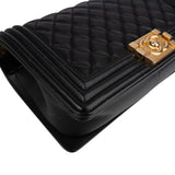Chanel Quilted Lambskin Medium Boy Crossbody Bag