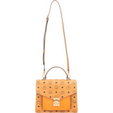 MCM Monogram Visetos Coated Canvas Patricia Satchel Handbag