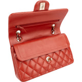 Chanel Quilted Lambskin Small Double Flap Shoulder Bag