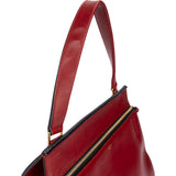 Céline Red Leather Large Edge Handbag