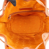 MCM Monogram Visetos Drawstring Bucket Crossbody Bag