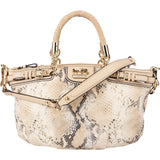 Coach Python Embossed Madison Lindsey Satchel Shoulder Bag