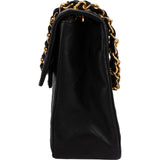 Chanel Quilted Lambskin 24K Gold Maxi Single Flap Crossbody Bag