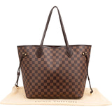 Louis Vuitton Monogram Damier Ebene Neverfull MM Shoulder Bag