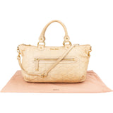 Miu Miu Quilted Leather Bowler Handbag