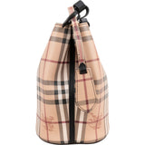 Burberry Nova-Check Monogram Small Bucket Crossbody Bag