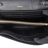 Burberry Grained Leather TB Wallet on a Chain Crossbody Bag