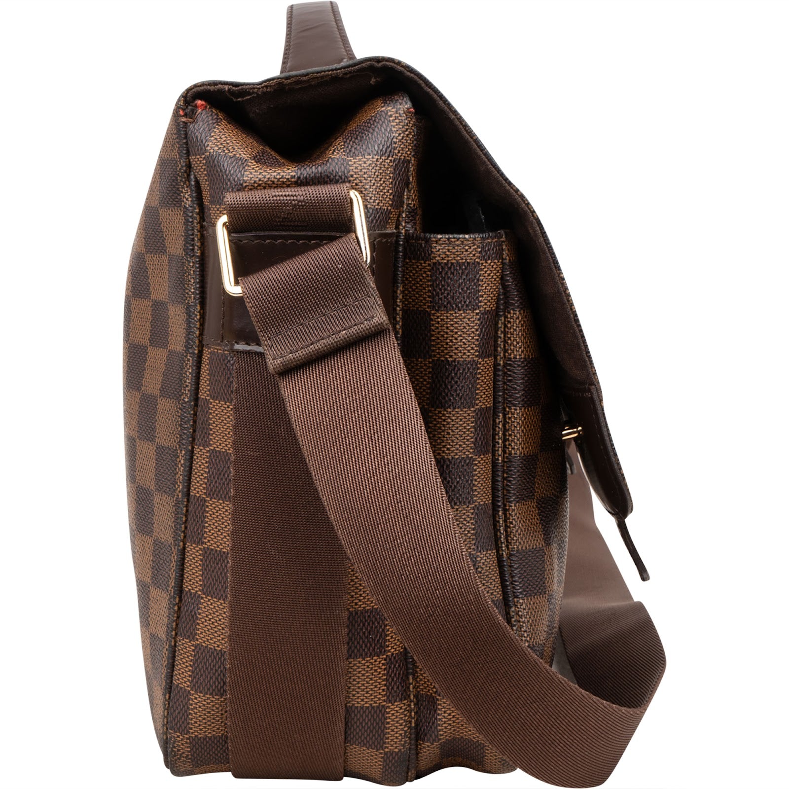 [🔄️B07 / F12] Louis Vuitton Monogram Damier Ebene Canvas Broadway Crossbody Bag - vintageandkickz