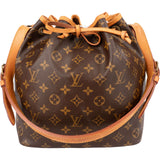 Louis Vuitton Monogram Canvas Sac Noé Petit Shoulder Bag