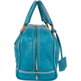 Loewe Blue Calfskin Leather Amazona Handbag