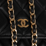 Chanel Quilted Lambskin CC Wallet On Chain Crossbody Bag