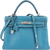 Hermès Togo Leather Kelly 32 Retourne Handbag