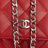 Chanel Quilted Lambskin Wallet on Chain Crossbody Bag