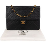 Chanel Quilted Lambskin 24K Gold Single Flap Shoulder Bag - vintageandkickz