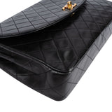 Chanel Quilted Lambskin 24K Gold Single Flap Shoulder Bag