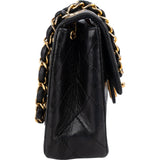 Chanel Quilted Lambskin 24K Gold Single Flap Crossbody Bag