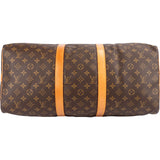 Louis Vuitton Monogram Canvas Keepall 50 Bandoulière Travel Bag