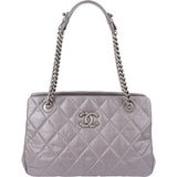 Chanel Quilted Glazed Calfskin Modern Chain Tote Shoulder Bag