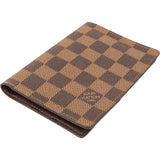 Louis Vuitton Monogram Damier Ebene Passport Cover Card Holder