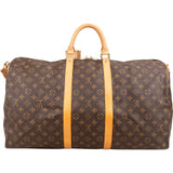 Louis Vuitton Monogram Canvas Keepall 55 Bandoulière Travel Bag