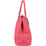 Prada Pink Leather Galleria Double Zip Tote Handbag - vintageandkickz