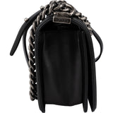Chanel Quilted Lambskin Medium Boy Single Flap Crossbody Bag