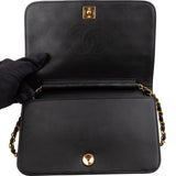 Chanel Quilted Lambskin Small 24K Gold Single Flap Shoulder Bag