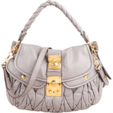 Miu Miu Matelassé Nappa Leather Coffer City Shoulder Bag