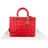 Christian Dior Quilted Leather Lady Dior Handbag - vintageandkickz